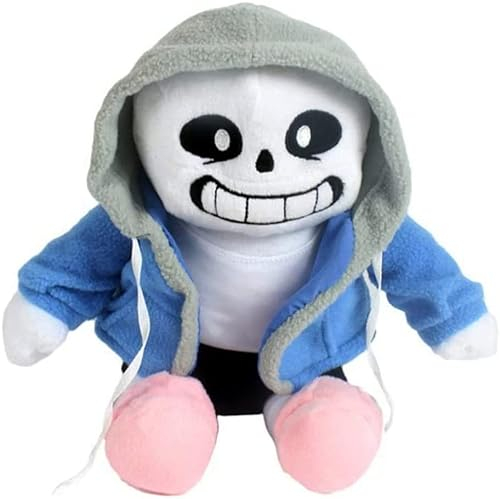 TEXXY iFii Undertale Plüschtiere, weich Sans Papyrus Asriel Alphys Flowey Frisk Chara Gefüllte Puppe für Kindergeschenk (Sans)