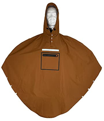 The people's poncho Unisex 3.0 Poncho, Hardy Brown, One Size