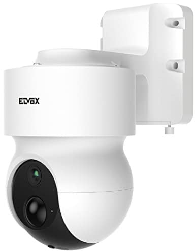VIMAR 46243.030B Telecamera WiFi a batteria da esterno, motorizzata, a colori, Full-HD, supervisione da app, registrazione su micro SD fino a 128 GB (non inclusa)