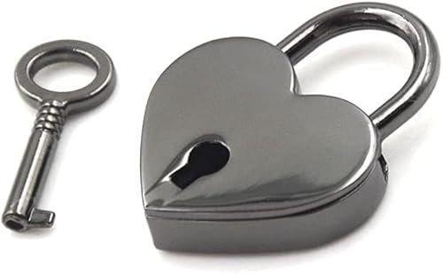 Lucchetto a forma di cuore in argento, lucchetto personalizzato a forma di cuore, con incisione gratuita, per innamorati, matrimoni, San Valentino, anniversari, mini con chiave per scatola di gioielli