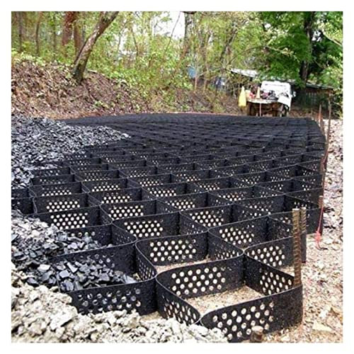 SRNSAEB Geo Grid Ground Grid 2 dick, Geo-Zellengraster 100-400 Sq Ft Bodenstabilisierungsgitter, 1880 LBS Pro Sq Stärke Kies Ground Grid for Hangabfahrten Garten (Size : 4x9m(13ftx30ft))