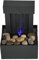 Focket Desktop Brunnen, USB LED beleuchteter Wasserfall Wasserbrunnen mit Steinen, Zen Entspannung Indoor Tischbrunnen Mini Wasserfall für Büro Schlafzimmer, Home Decor