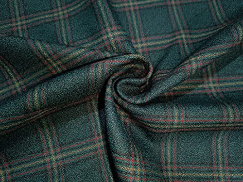 Schwerer Premium-Tweed-Stoff, kariert, 147,3 cm breit, erhältlich in sechs Ausführungen