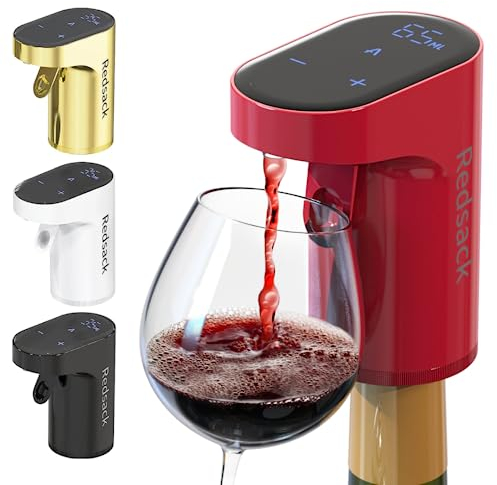 REDSACK- Precise Drink Dispenser | Wine Aerator |Electrical Quantified Wine Pourer |Pourer for Most Bottle Sizes | Easy to Use