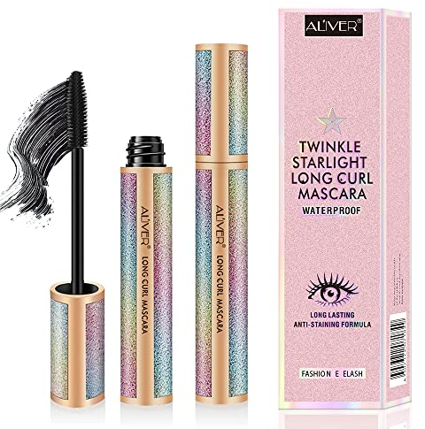 4D Volume Mascara Black Wimperntusche für Verlängerung 2Pcs Volumen & Schwung mascara wasserfest schwarz 10g Vegan Mascara für Empfindliche Augen
