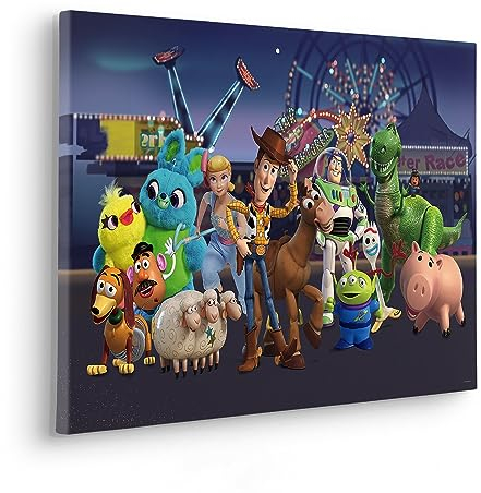 Komar Komar Keilrahmenbild - Toy Story The Greatest Team - Größe 40 x 60 cm - Kinderzimmerbild, Wandbild, Kinderzimmer, Bunt