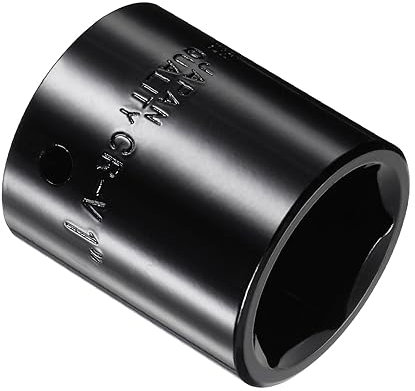 CoCud Douille à Choc, 1/2 Entraînement 1 Douille 40mm Longueur, CR-V 6 Points Peu Profonde SAE - (Applications : pour la Fabrication Manuelle DIY)