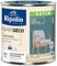 RIPOLIN - Peinture Intérieure Multi-Supports – Murs, Boiseries & Radiateurs – Ultra-Couvrante – Lessivable – Application Facile – Ecolabel - Satin - 0,5L - Bleu Melville