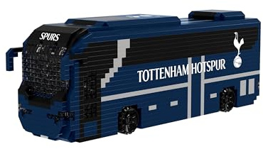 FOCO Offizielles Lizenzprodukt Tottenham Hotspur BRXLZ-Steine 3D-Fußball-Reisebus Bau-Set