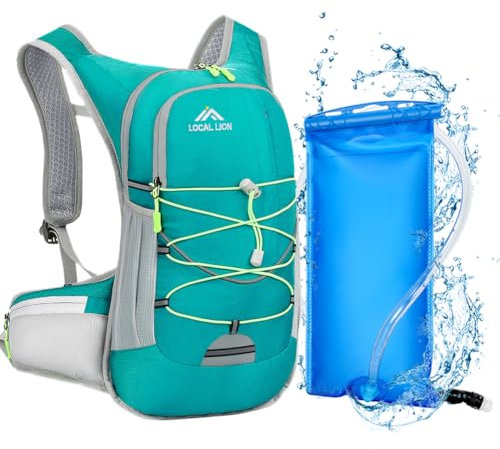 LOCAL LION Zaino da Ciclismo, Zainetto da Idratazione 2L per Bicicletta, Zaini Bici Ultraleggero e Porta Sacca Acqua, Zaino MTB e Backpack Sportivo di Outdoor