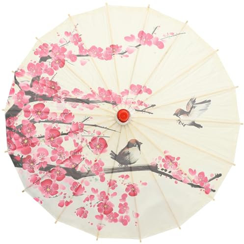 Homoyoyo - Sombrilla japonesa - Decoración escénica sombrilla sombrilla vintage sombrilla oriental de papel de aceite decoración retro ropa china paraguas de fotografía japonés clásico Este 22X22X17IN
