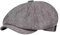 Perfeclan lässige Ballonmütze für Damen, Schirmmütze Kappe Barett Maler Mütz Bakerboy Schiebermütze Newsboy Cap Cabbie-Mütze, Elastischer Rückseite, mit Schirm Frühling-Sommer, dunkelgrau