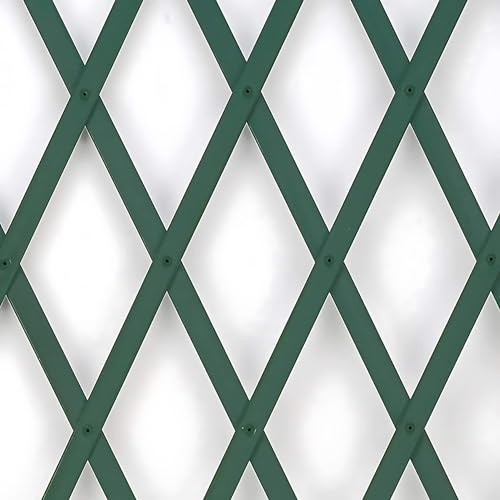 Garden Mile Treillis de jardin extensible en plastique vert 100 cm x 200 cm pour plantes grimpantes - Panneau de soutien de jardinage - Équipement de culture pour extérieur, terrasse, jardin, porche -
