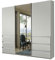 WIEMANN Schwebetürenschrank Kleiderschrank Schlafzimmerschrank 250cm breit, mit Schubladen, weiß, mit Spiegel, Höhe 217cm, Malibu