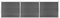CFODOJ Hardware Artikel-Zaunpaneel-Set WPC 526x146cm schwarz