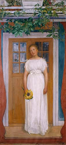 ZHAOSHAN Carl Larsson Leinwandbilder, Poster, 58 x 90 cm, ohne Rahmen, Alter von siebzehn Jahren