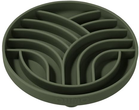 OHMO Gamelle Anti Glouton(Peu Arbre de Vie) en Silicone avec Fond Antidérapant et Ventouse, Gamelle Anti Glouton Non Toxique pour Petits Chats et Chiens