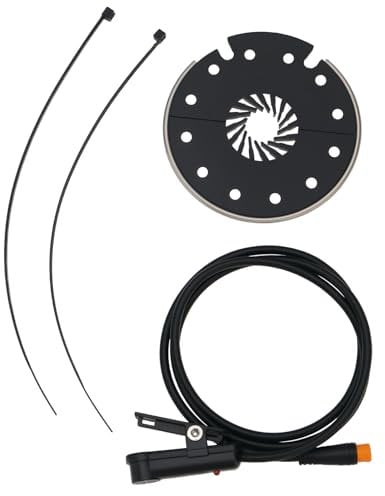 YINETTECH 1 x E-Bike KT-D12L PAS-Sensor, 12 V bis 48 V Fahrradmagnete, Pedalassistent-Sensor mit wasserdichtem Stecker, Elektrofahrrad-Umbausatz