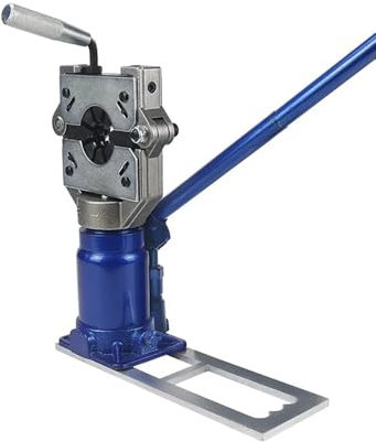 LeTkingok Pinza Crimpatrice per Tubi Flessibili Dell'aria Condizionata per Auto, Utensile di Crimpatura Leggero per Servizi A/C, Kit Crimpatrice Universale per Tubi Flessibili Manuali 18-30MM 10T