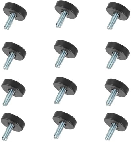 DOITOOL 5 Sätze Möbelmatte Mal Herd Lamellen Stuhlbeine Tischbeine Anzeige Binderpapierklemme Revision Brillenkette Im Freien Spa-Stirnband Extender Sitzplätze Stand Black Pp 12 Stück * 5