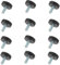 DOITOOL 5 Sätze Möbelmatte Mal Herd Lamellen Stuhlbeine Tischbeine Anzeige Binderpapierklemme Revision Brillenkette Im Freien Spa-Stirnband Extender Sitzplätze Stand Black Pp 12 Stück * 5