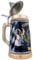 EVERSTYLE Jarra de cerveza con tapa, 0,6 l, hecha a mano, diseño de Alemania, tradicional para fiestas de cerveza, hogar y colección, regalo para hombres y amantes de la cerveza