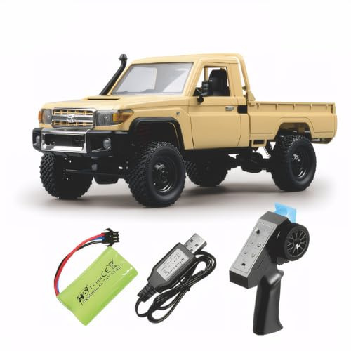AMSLSIU Komplette Auto 1 stücke Kunststoff Für MN82 1/12 Crawler Fernbedienung RC Auto Zubehör Ersatzteile RC Upgrade Teil, Golden