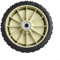 Eawfgtuw Roues de rechange pour tondeuse à gazon, pièces de tondeuse autopropulsées, accessoires de tondeuse à poussée, ensemble de roues en caoutchouc pour installation avant et arrière