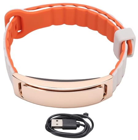 Zerodis Smart Armband, Wearable Activity Fitness Tracker -Band Automatische Überwachung des Gesundheitsweitens für Schlafsportausfälle (Goldorange)