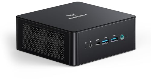 MINISFORUM UM890 Pro Mini PC, AMD Ryzen 9 8945HS (up to 5.2GHz) Mini Computers, 32GB DDR5 5600MHz RAM&512GB PCIe 4.0 SSD, Mini Desktop Quad Display HDMI/DP1.4/USB-C, AMD Radeon 780M/Dual LAN 2.5G