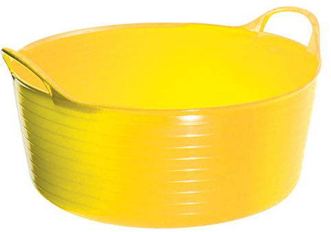 Perry Equestrian No.7119 Flexi-Fill Shallow Tubs/Trugs 15 Litre Capacity, Yellow