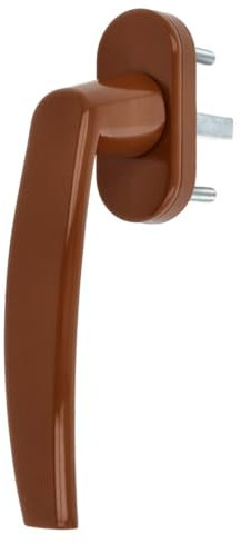 Premium Aluminium Fenstergriff Victory - Metall Sockel, Farbe:Golden Oak RAL 8003, Stiftlänge:45mm