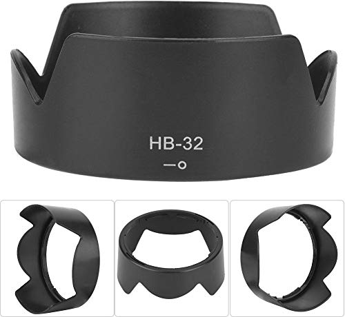 Paraluce, paraluce HB-32 per paraluce per AF-S DX18-70/3.5-4.5G ED-If AF-S DX18-135/f3.5-5.6G, previene Sabbia, Pioggia e Neve per alcuniEstensione