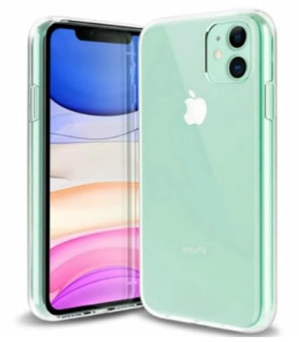 Amo TheMax® [Premium Quality] iPhone 11 Gel Case Transparent Crystal Clear Anti-Yellow Case, Soft TPU Gel Cover (iPhone 11)