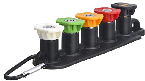 Tool Daily Pressure Washer Spray Nozzle Tips with Holder, 1/4 Inch Quick Connect