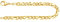 EDELIND Echtgold Armband Herren 333 Gold 4.9 mm, Armkette Dollarkette 8 Karat Gelbgold Bracelet für Männer Länge 22 cm, Goldarmband Made in Germany