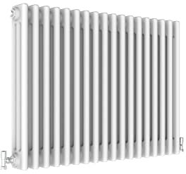 White Radiator Traditional 3 Column Radiator Horizontal Radiators Cast Iron Style 600x830mm Central Heating Interior Design