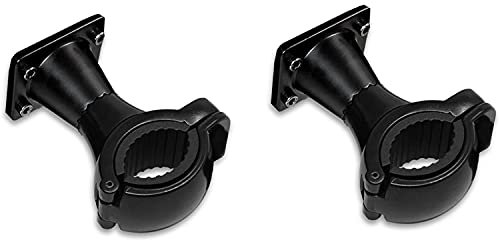 Universal Replacement Installation Mount Steering Handlebar Clamps for the Stereo Speakers of Aileap Motorcycle Audio Systems (Black,7/8 to 1 Inch Steering Clamp)
