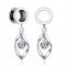 XINHE 2 Stück Edelstahl Ohrstöpsel Tunnel Ear Extensions Ear Reamer Ohrringe CZ Edelstein Oreja Dilataciones Pircing Schmuck,6mm