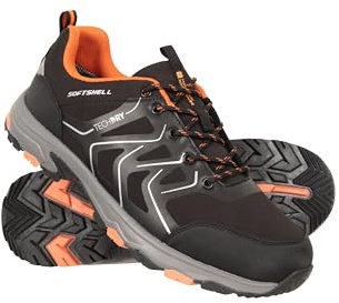 Mountain Warehouse Shadow Mens Waterproof Softshell Shoes - IsoDry Upper Rain Footwear, Phylon Midsole Boots, High Traction - Spring Summer, Outdoors, Camping