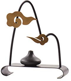 YANYUESHOP Décoration Artisanat Statues d'ornement d'intérieur Fabriquées à la Main Maison Zen Étude de Cave à Vin en Fer forgé (Taille : S)