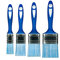 HARDY WORKING TOOLS A0280-220004 Pinceaux à Manche Profilé Antidérapant Série 22 pour Travaux de Peinture, Revêtement de Précision, Poils Synthétiques à 2 Composants, Lot de 4