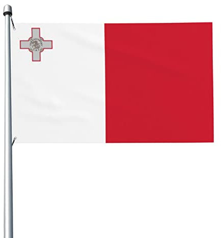 Flagge 3x5 FT Maltesische Nationalflagge Outdoor Indoor Decor Polyester mit rostfreien Metallösen Flagge