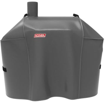 acoveritt Expert Grill Offset Smoker Cover, wasserdichte Grillabdeckung, 143,5 cm, Braun