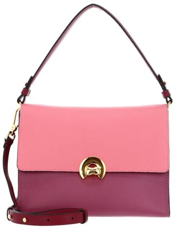 Coccinelle Binxie Tricolor Handbag Grained Leather Mul. Hyper Pink