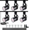 Bravsekai Track Light Kit, 6 Stück LED H-Schienenstrahler mit 2 Meter Schiene, 10W 3000K kaltweißes Licht Schienensystem Innenraum Deckenleuchten