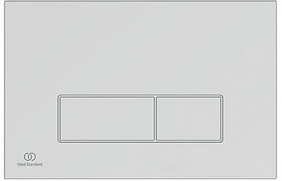 OLEAS P2 Dual-Flush Pneumatic FLUSHPLATE Chrome, Wall-Mounted, ABS Construction, 1 in Pack