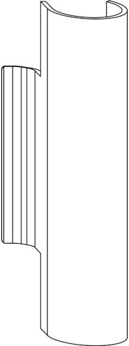 ROTO NX Abdeckkappe Axerarm T Standard R03.2 Messing glänzend