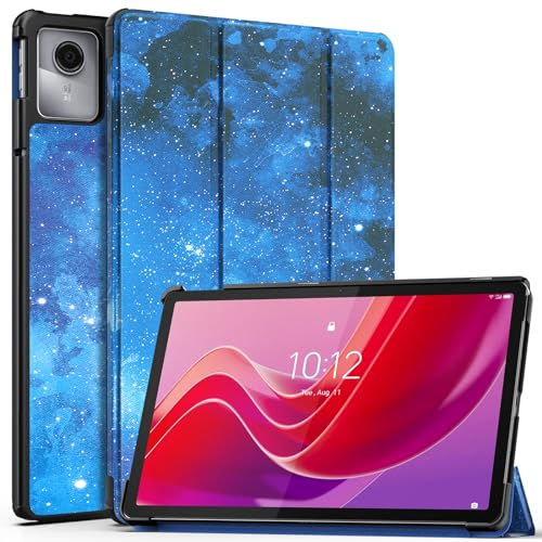MoKo Cover compatibile con Lenovo Tab M11 11 (TB330FU/TB330XU) 2024, Ultra Sottile Leggero Supporto Custodia compatibile con Lenovo Tab M11 2024 (Con Smart Cover Auto Sveglia/Sonno), CieloStellatoBlu