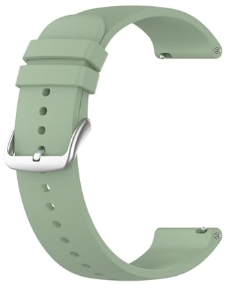 Silikon Armband für Pebble Classic/Time/Time Steel/2/2 SE, 22mm Wasserdichte Weiche Ersatzriemen, Weiches Silikon Ersatzarmband Uhrenarmband Sportarmband für Damen Herren, Grün